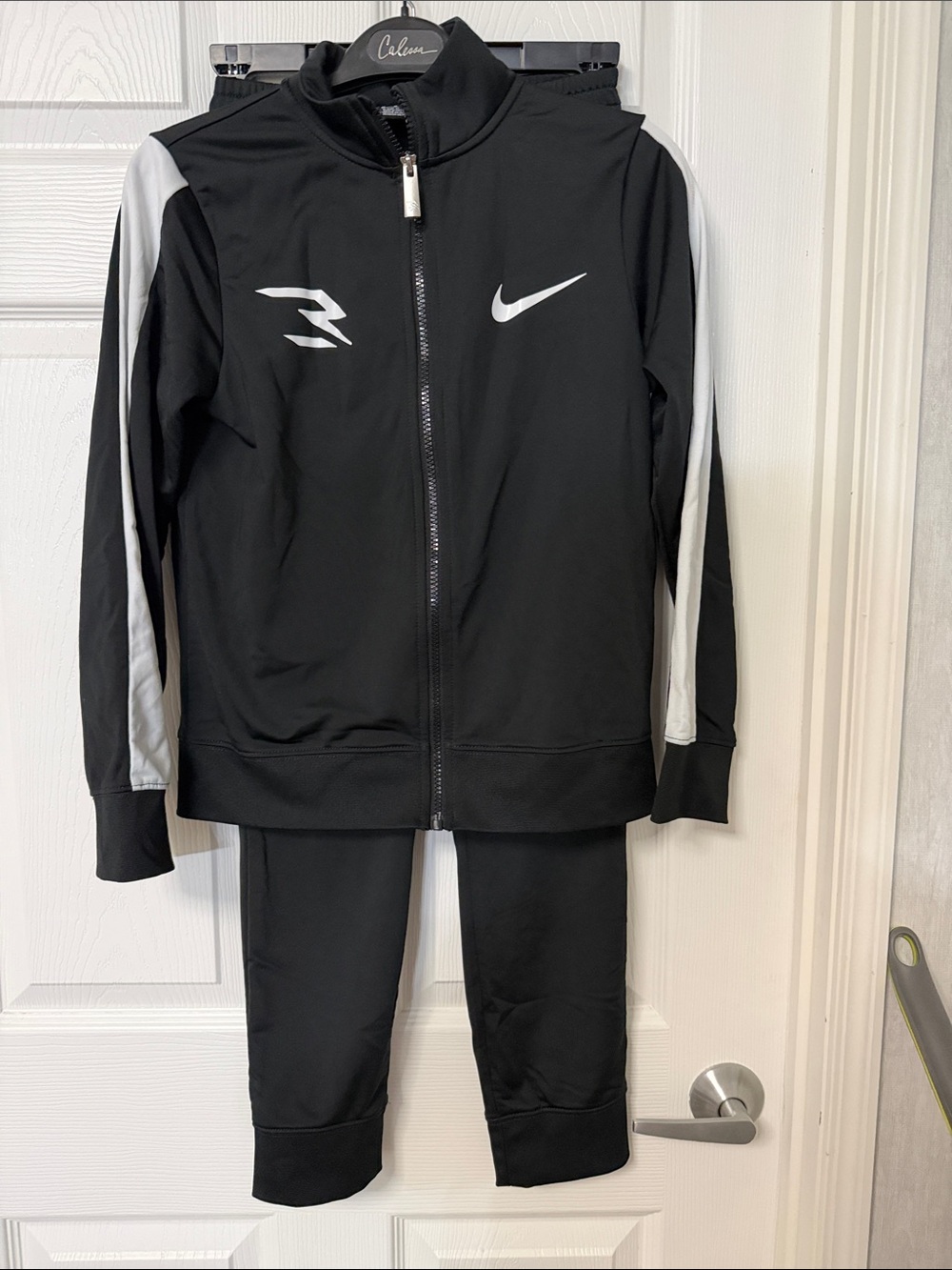 Nike Black and White Athletic Track Jacket & Pants